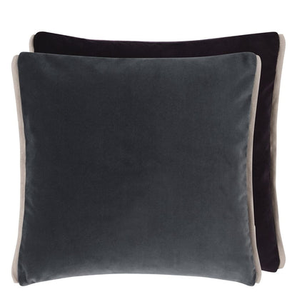 Varese Velvet Cushion - Gray