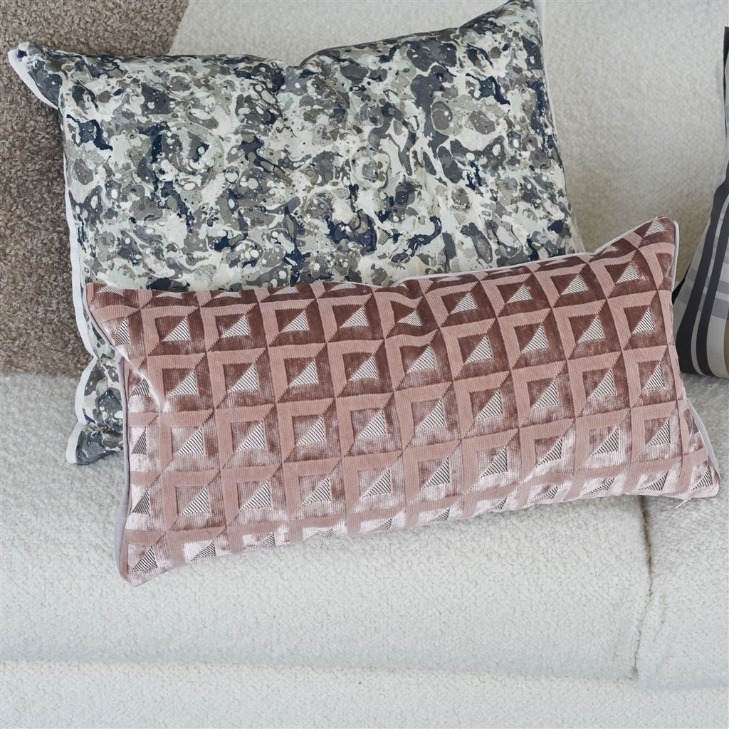 Monserrate Room Velvet Cushion 3 - Pink