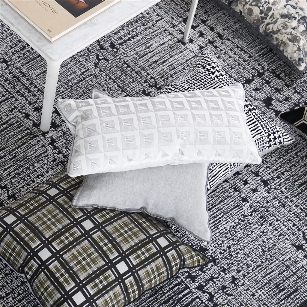 Monserrate Room Velvet Cushion 3 - White