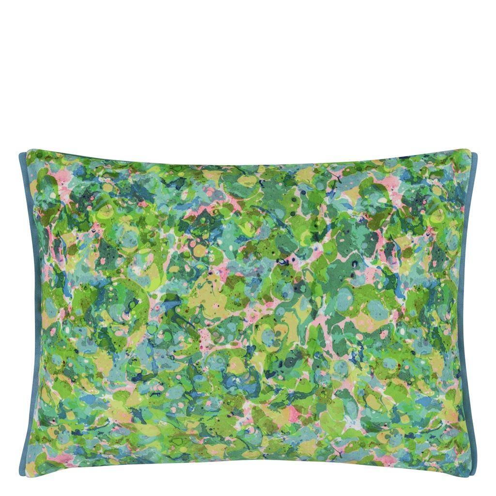 Odisha Room Velvet Cushion - Green