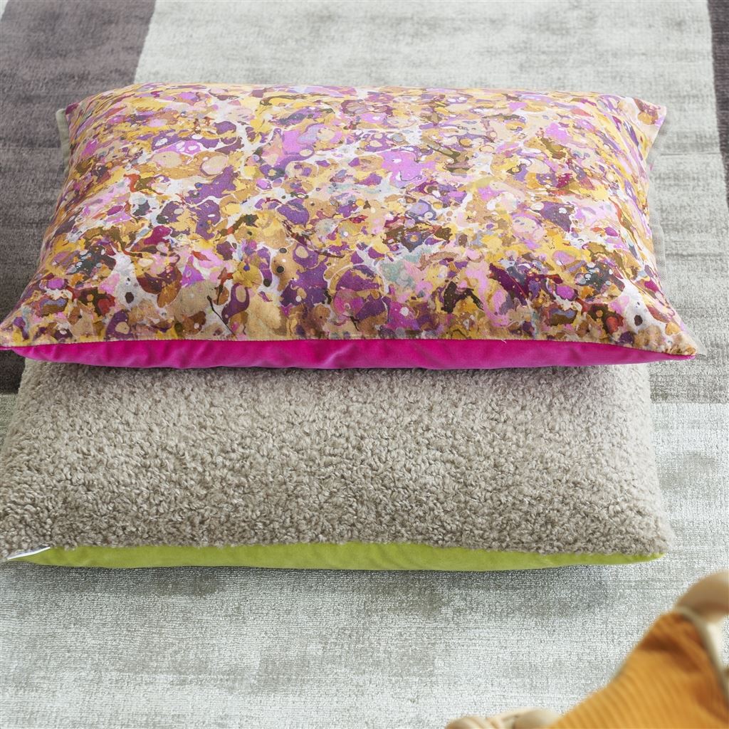 Odisha Room Velvet Cushion 3 - Pink