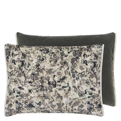 Odisha Velvet Cushion - Gray
