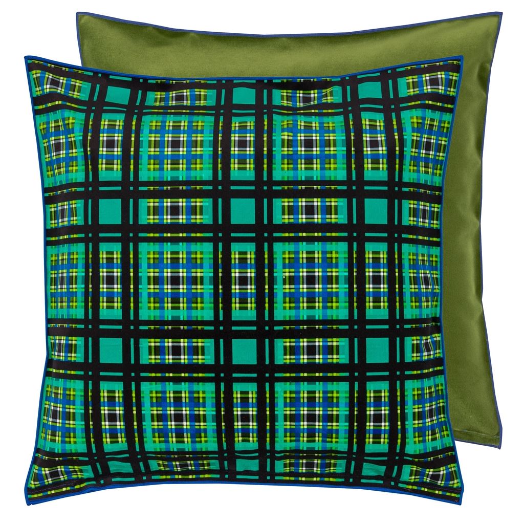 Patiali Velvet Cushion - Green