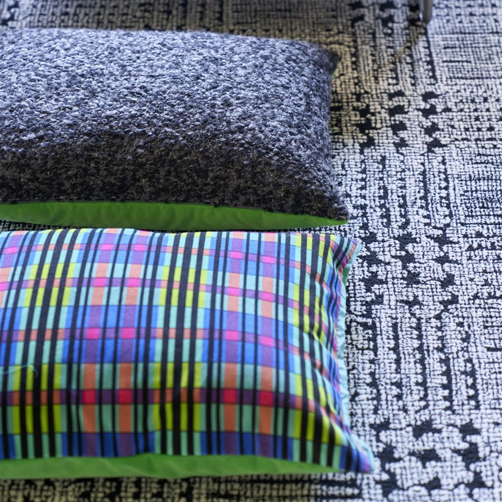 Shastri Room Velvet Cushion 5 - Blue