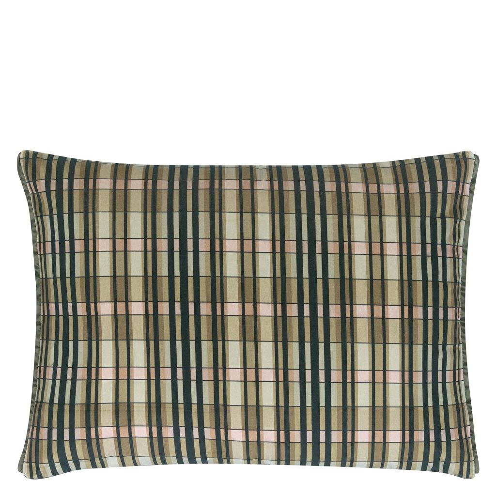 Shastri Room Velvet Cushion - Green