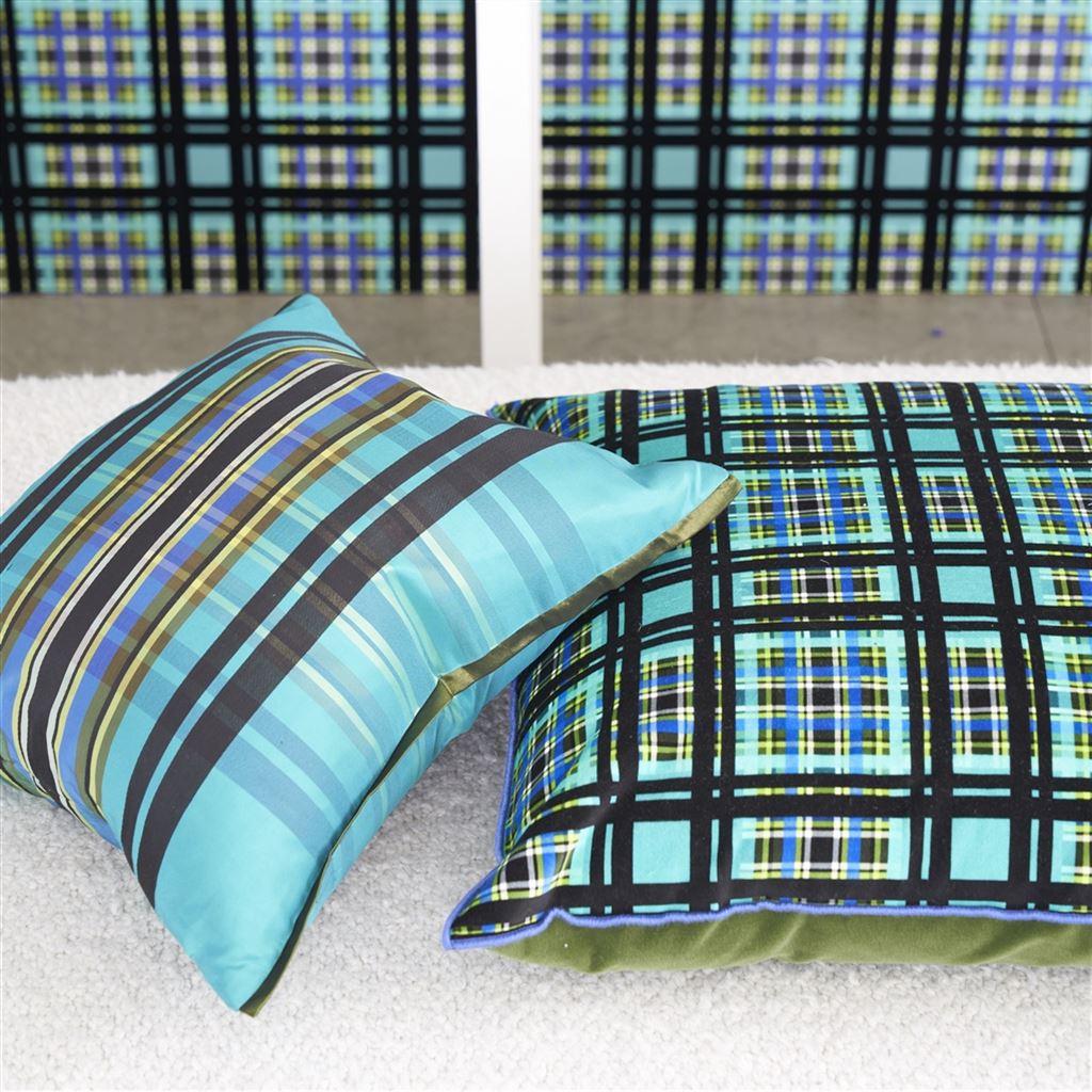 Chennai Silk Room Cushion 3 - Teal