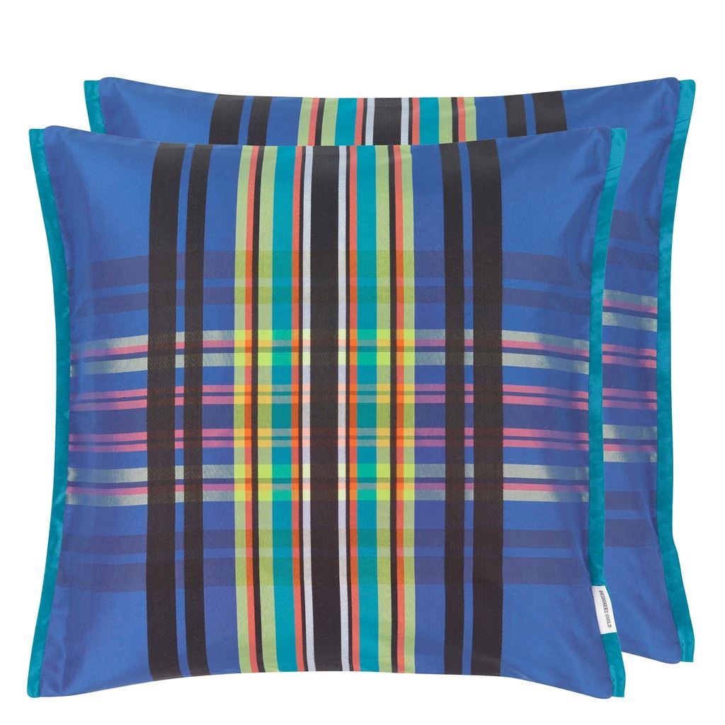 Chennai Silk Cushion - Blue