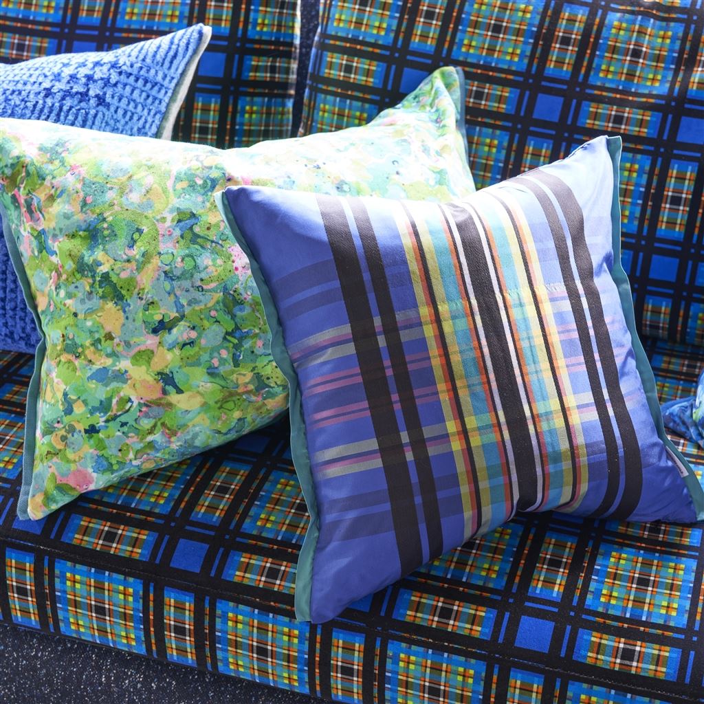 Chennai Silk Room Cushion 2 - Blue