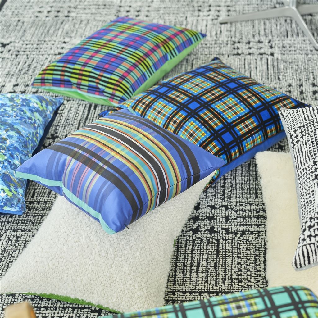 Chennai Silk Room Cushion 3 - Blue