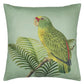 Parrot And Palm Room Cushion - Green