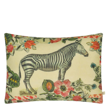 Zebras Sepia Cushion - Multicolor