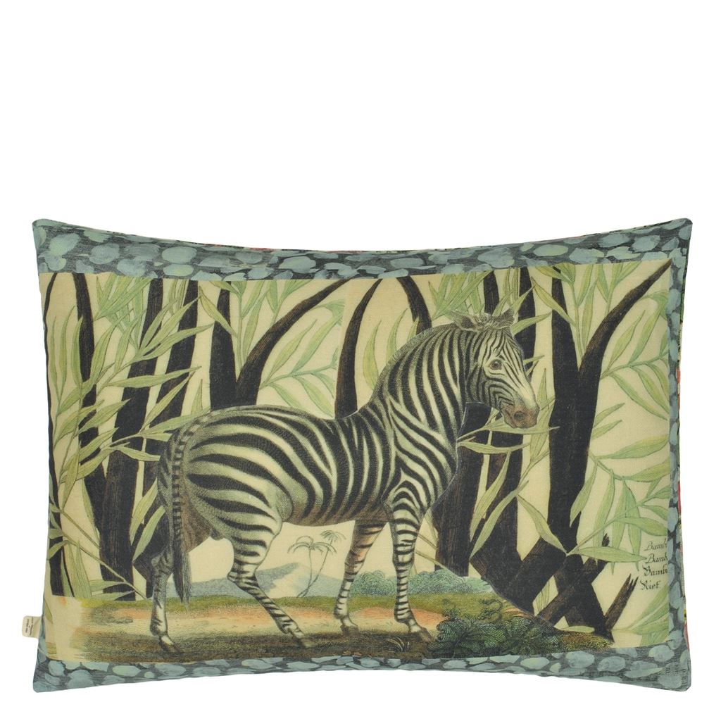 Zebras Sepia Room Cushion - Multicolor