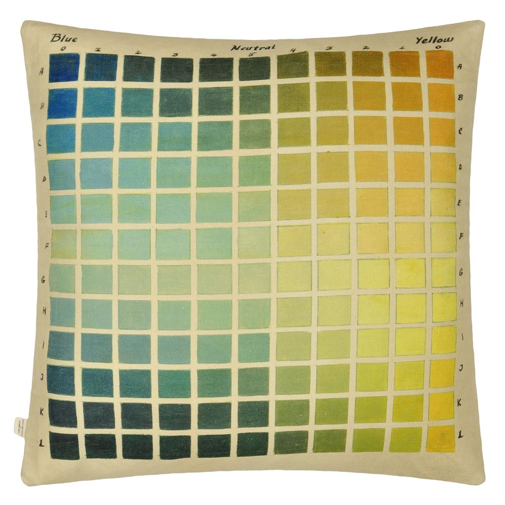 Paint Charts Azure Room Cushion 2 - Multicolor