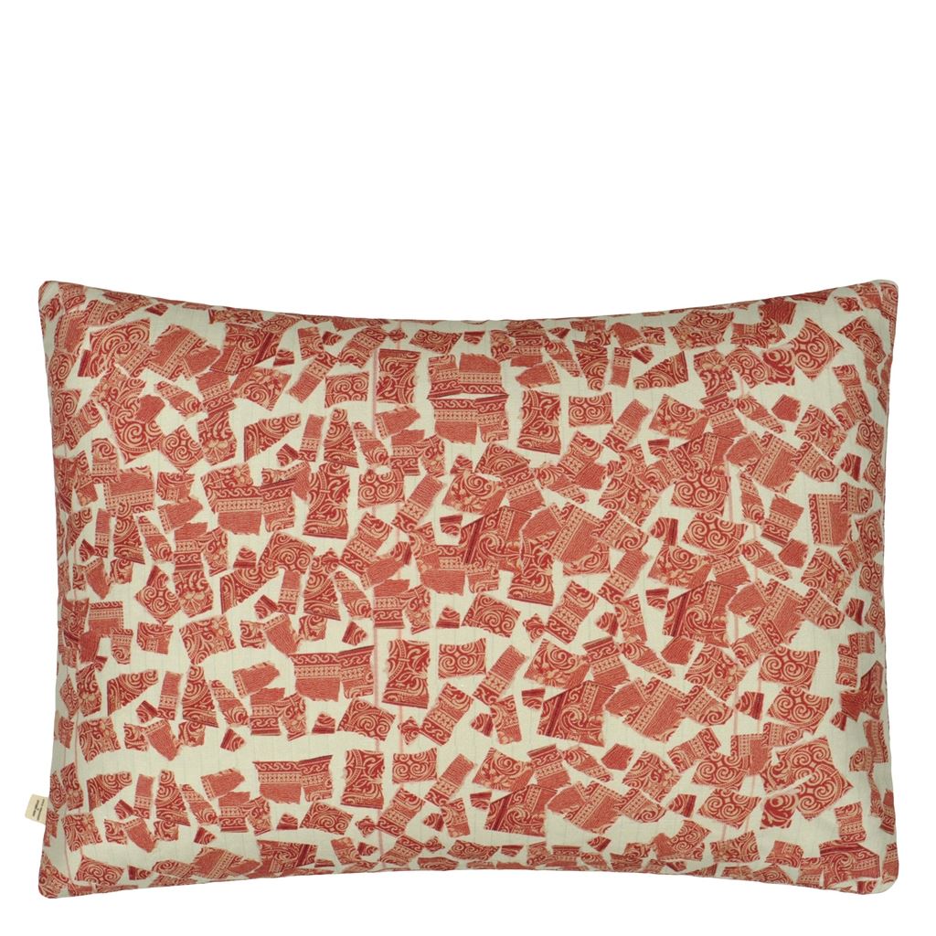 Apples Carmine Room Cushion 2 - Red
