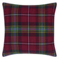 Dunmore Plaid Currant Room Cushion - Red