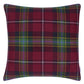 Dunmore Plaid Currant Room Cushion 2 - Red