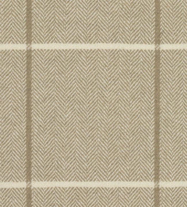 Astral Check Fabric - Brown 