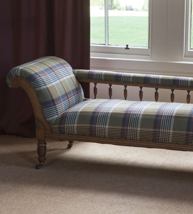 Glen Garry Room Fabric - Teal