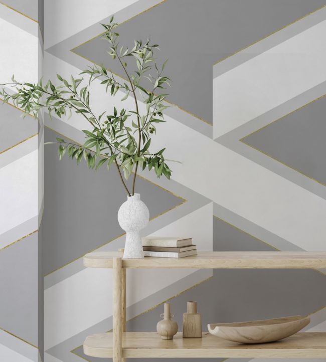 Overscale Accent Room Wallpaper - Gray