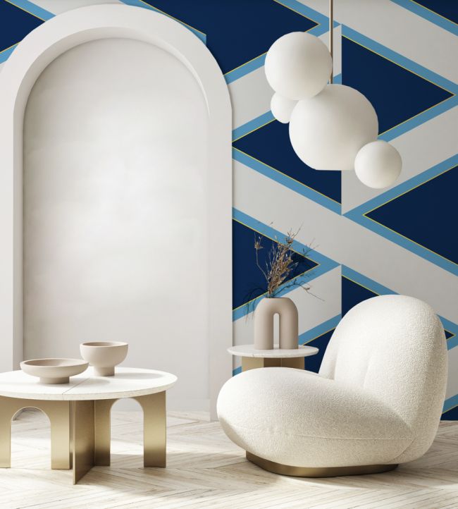 Overscale Accent Room Wallpaper - Blue