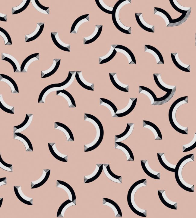 Contour Wallpaper - Pink 
