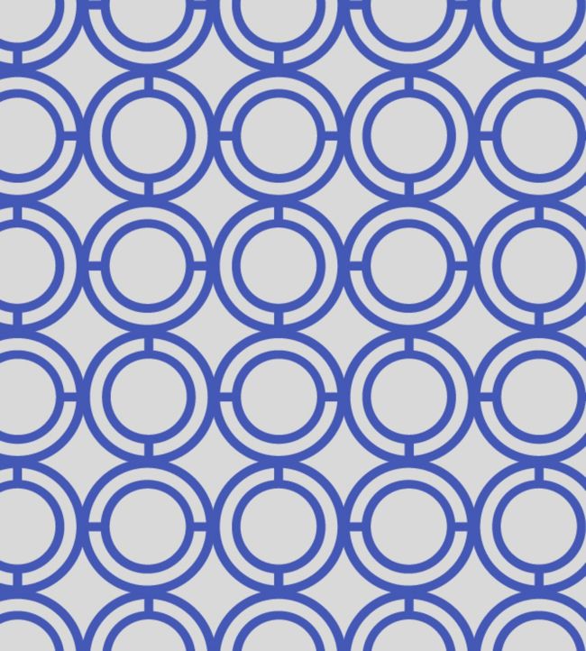 Palladian Loop Wallpaper - Blue