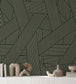 Oblique Room Wallpaper - Black
