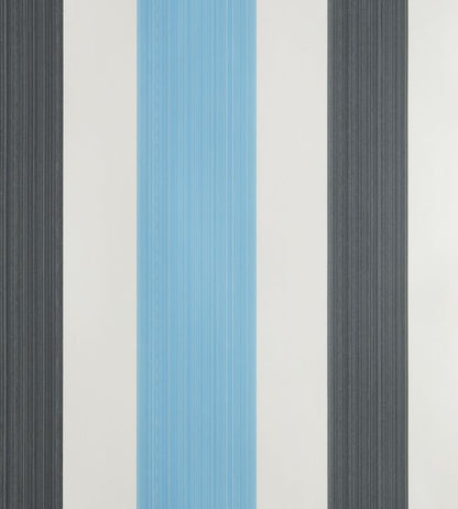 Chromatic Stripe Wallpaper - St Giles Blue - 4205 - Farrow & Ball