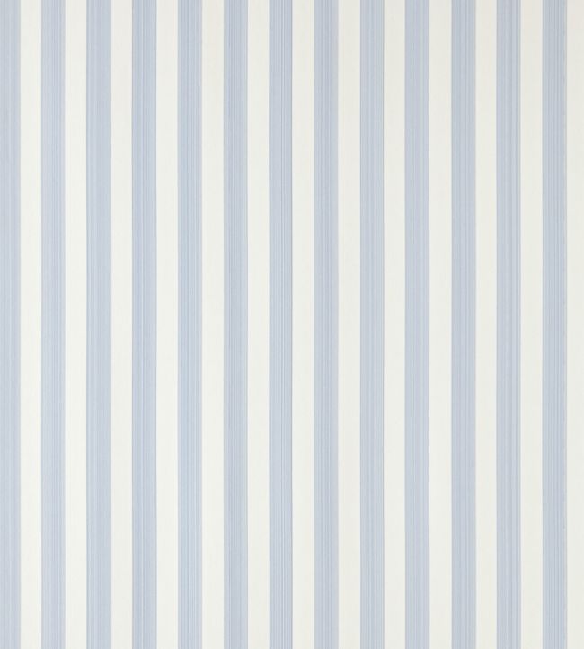 Closet Stripe Wallpaper - Lulworth Blue - 360 - Farrow & Ball