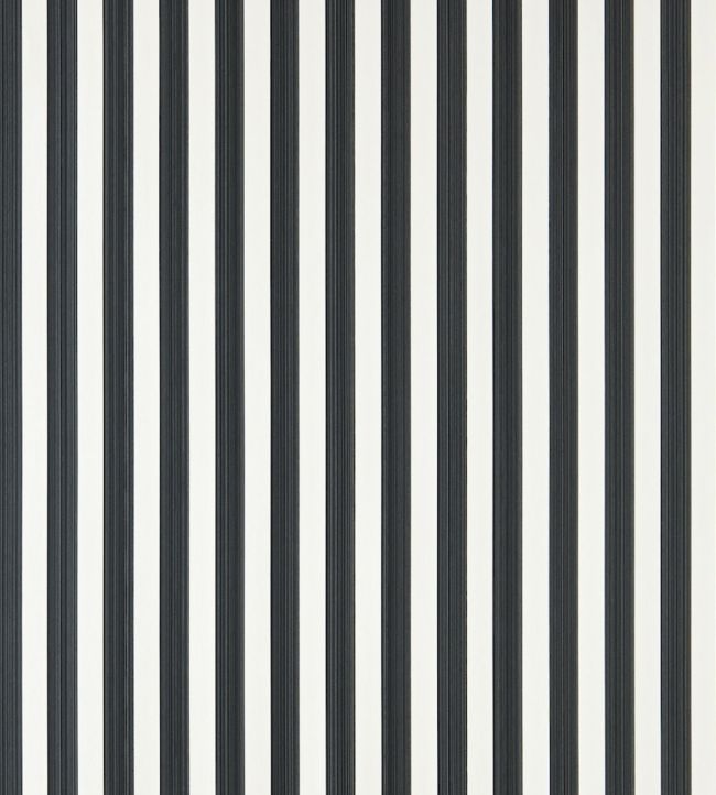Closet Stripe Wallpaper - Off-Black - 351 - Farrow & Ball