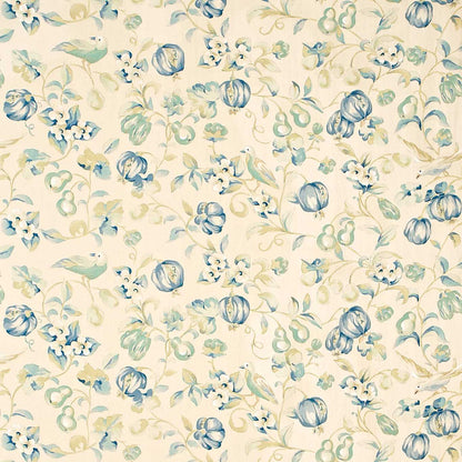 Pear & Pomegranate Fabric - Blue 