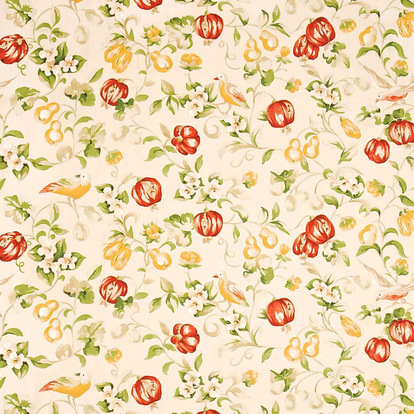 Pear & Pomegranate Fabric - Pink 