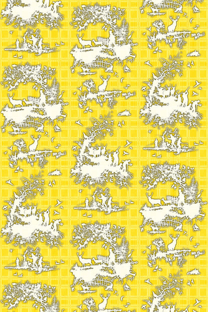 Classic Hunt Fabric - Yellow