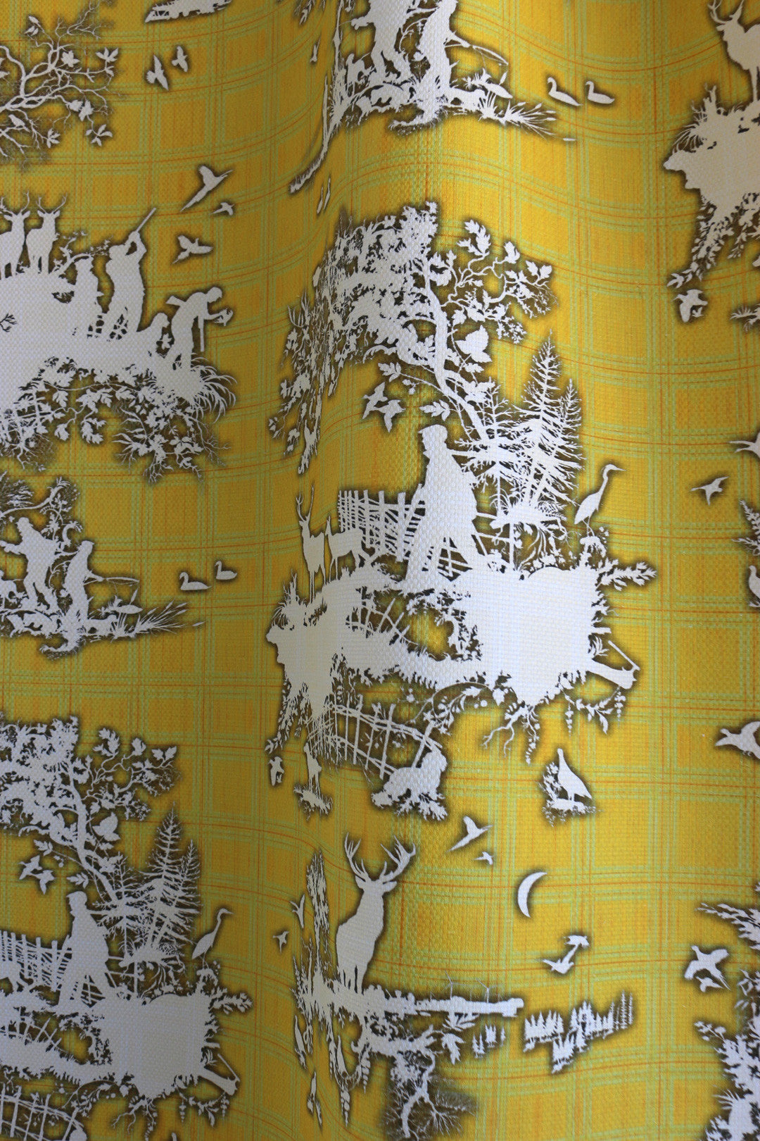 Classic Hunt Room Fabric 2 - Yellow