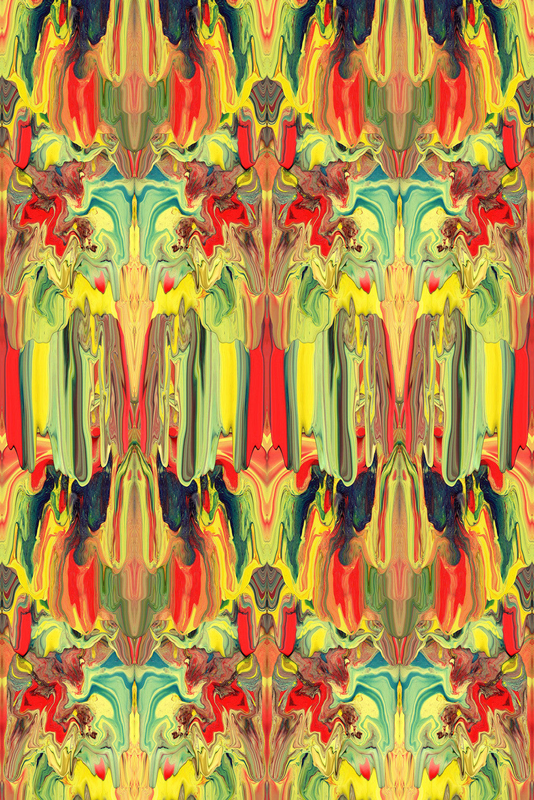 Marble Gum Velvet Fabric - Multicolor