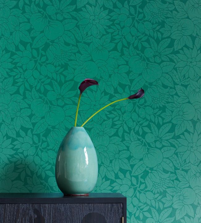 Copacabana Room Wallpaper - Green 