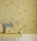 Finches Room Wallpaper - Yellow