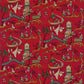 Pagoda River Fabric - Red