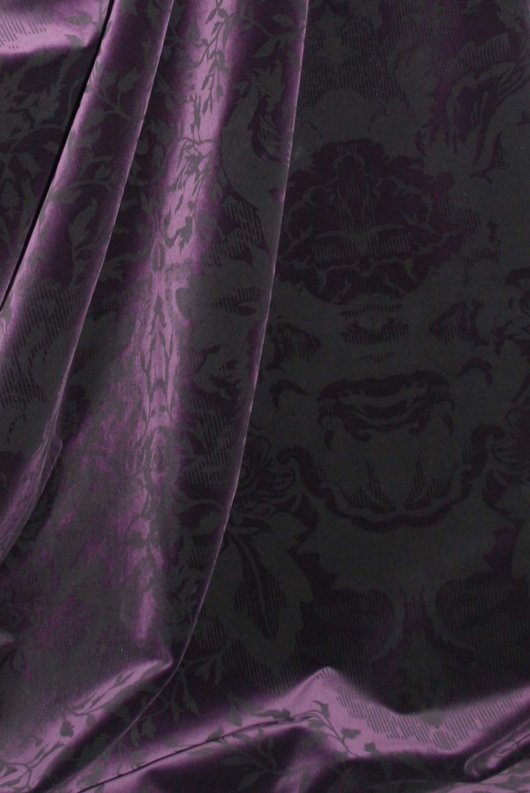 Devil Damask Room Fabric - Purple