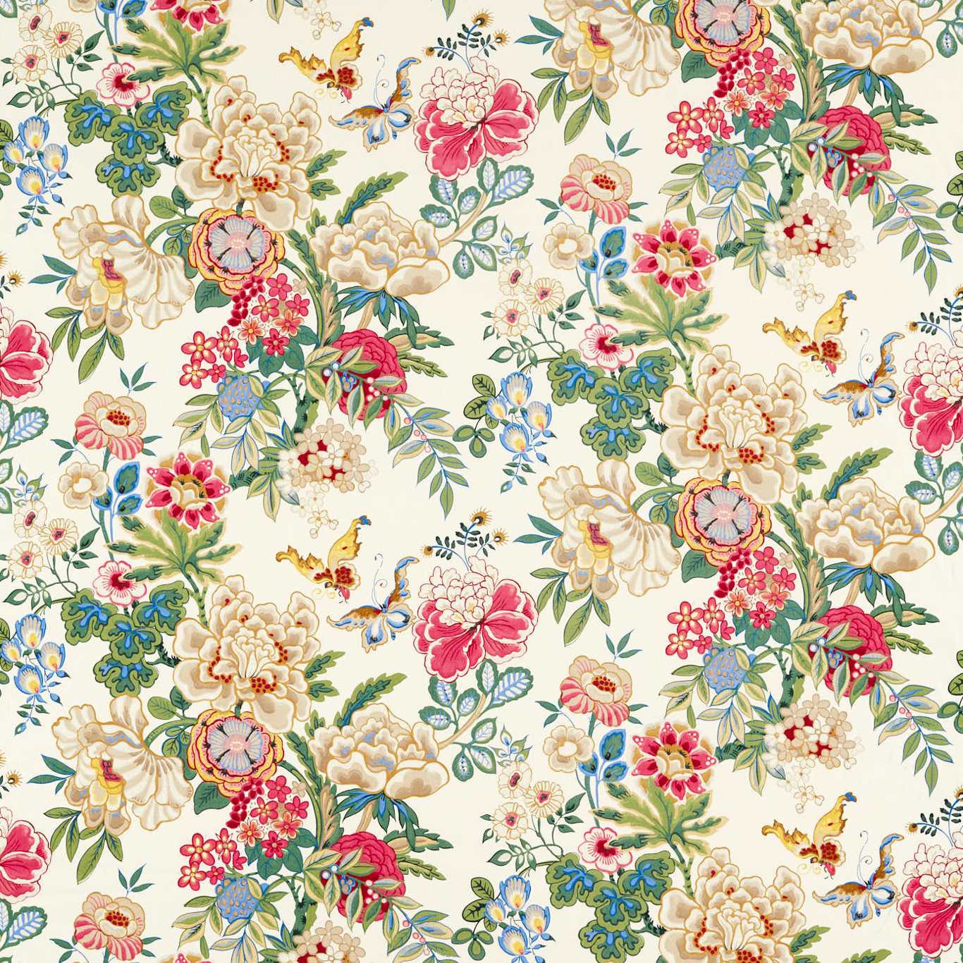 Emperor Peony Fabric - Pink 