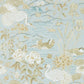 Crane & Frog Nursey Wallpaper - Teal