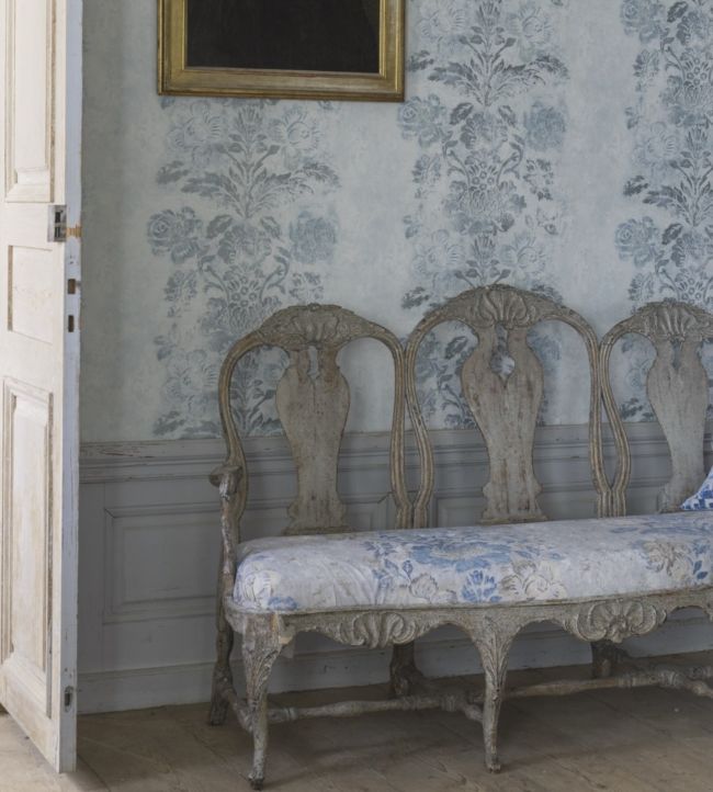 Damasco Wallpaper - Slate - PDG674/04 - Designers Guild