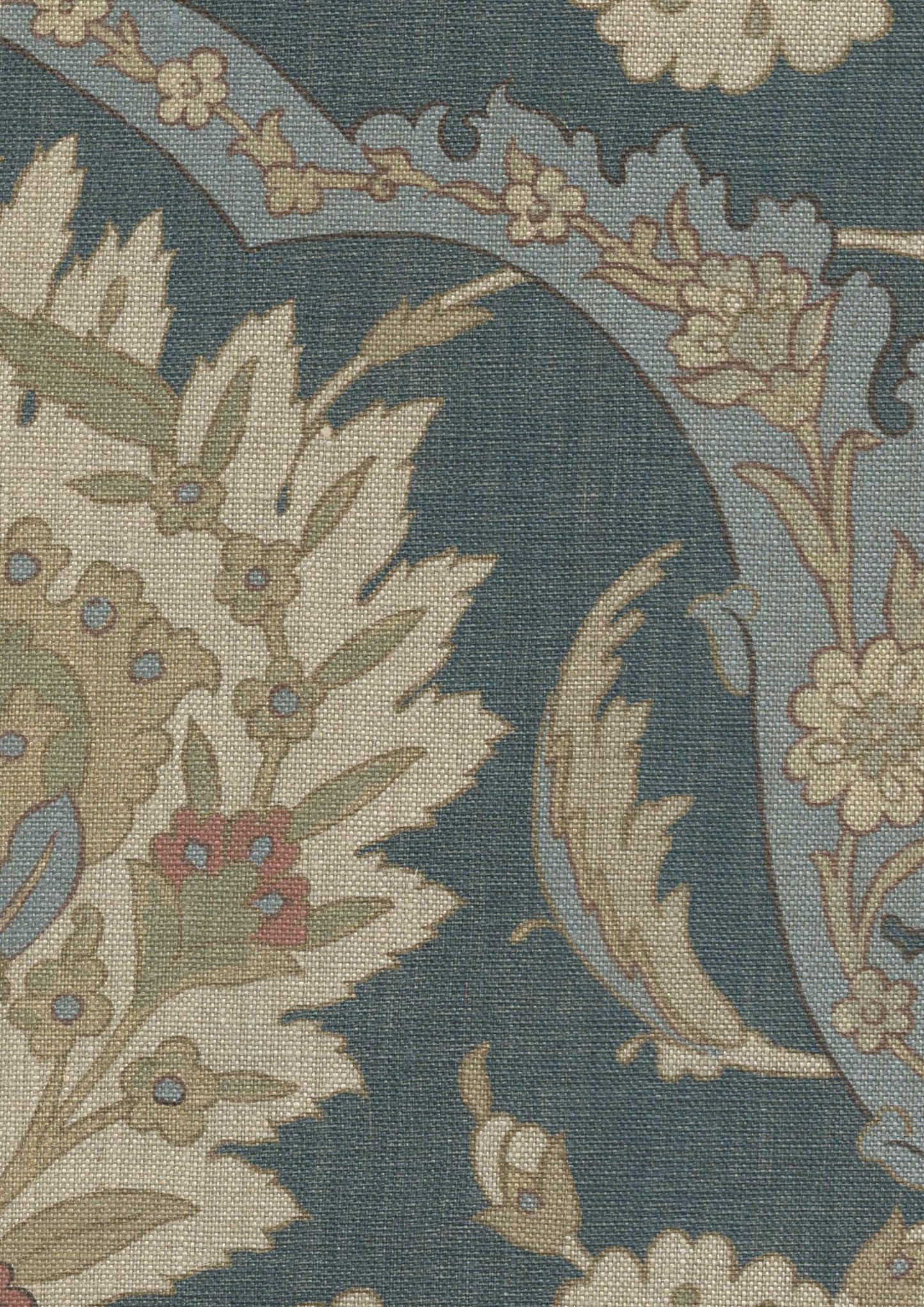 Damascus Fabric - Blue - Lewis & Wood