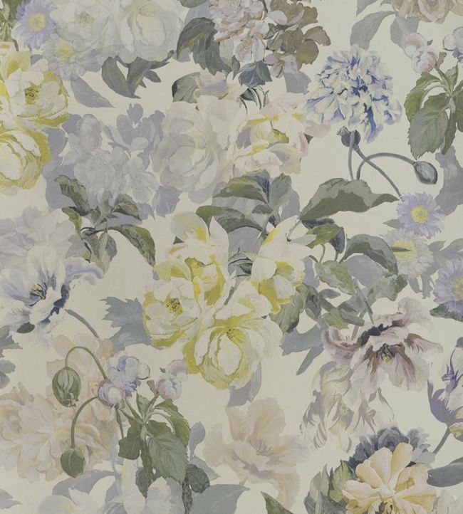 Delft Flower Wallpaper - Pewter - PDG1033/05 - Designers Guild