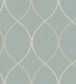 Curved Lines Wallpaper  - Blue