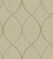 Curved Lines Wallpaper  - Cream