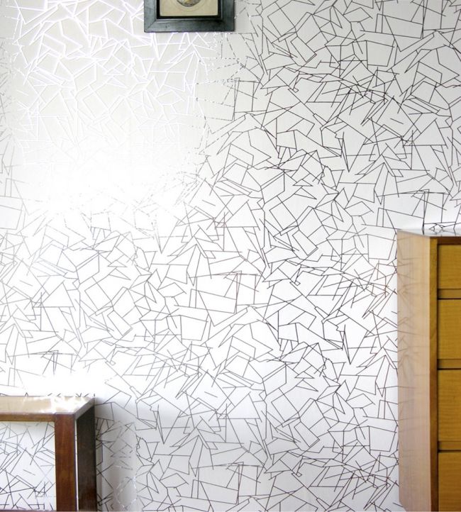 Angles Room Wallpaper 3 - Silver