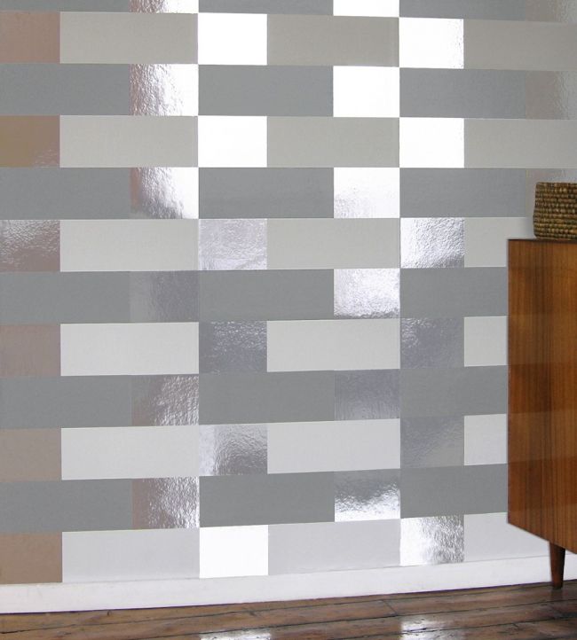 Block Room Wallpaper - Gray