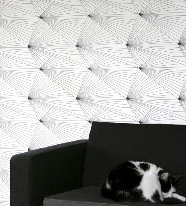 Fan Room Wallpaper - Gray