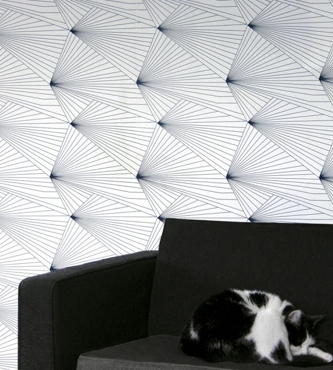 Fan Room Wallpaper - Blue